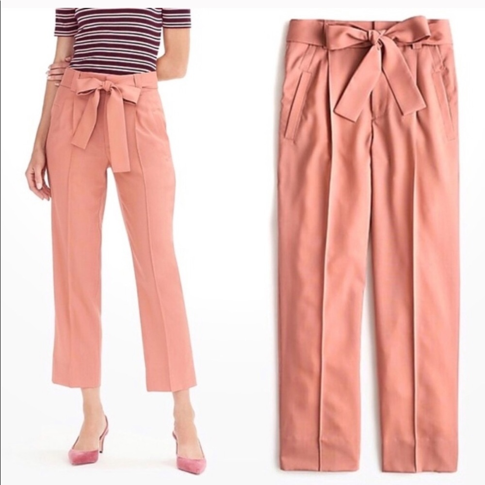 J. Crew Collection tie waist pant